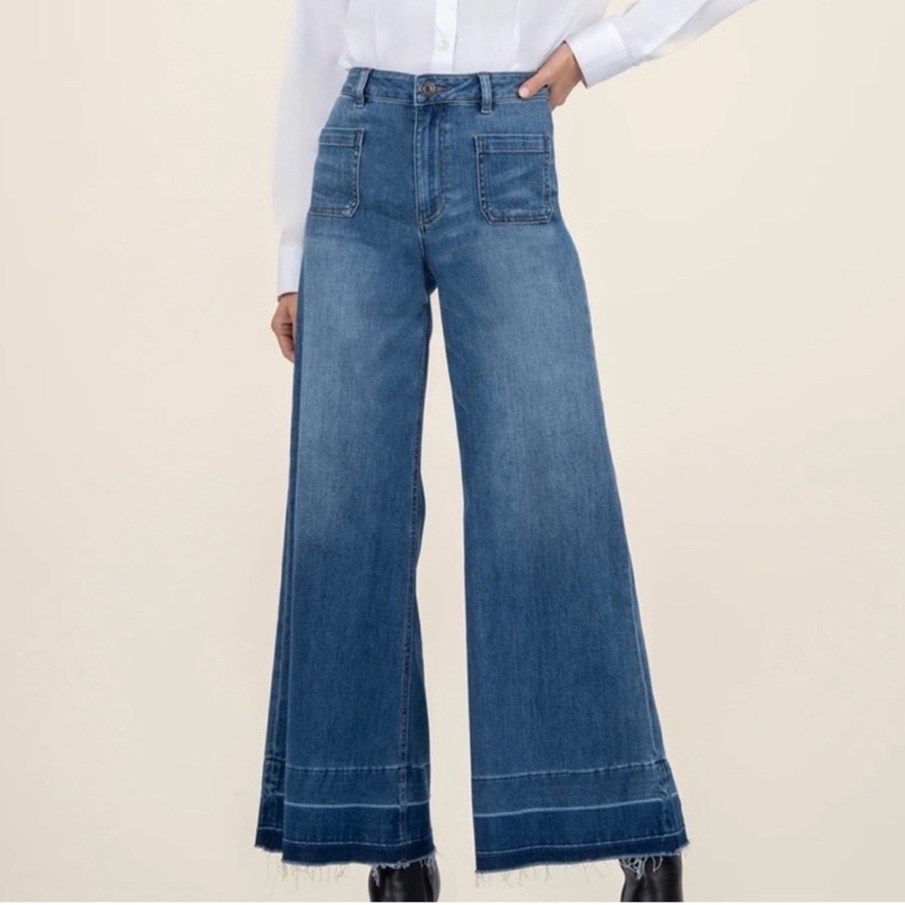 Kut From The Kloth Goldie Super Flare Jeans size 12